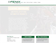 Tablet Screenshot of fenixparts.com